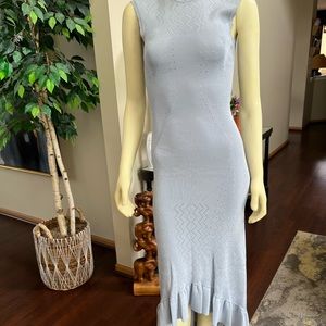 FITTED MIDI WITH FISHTAIL HEMLINE